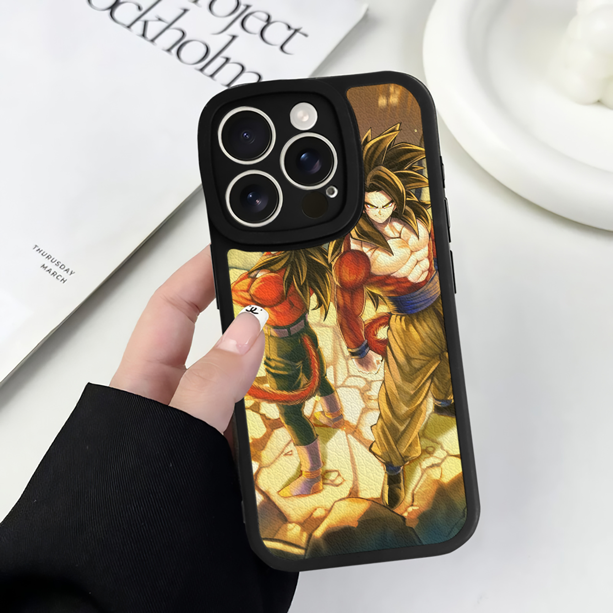 （画像用） ドラゴンボール DRAGON BALL 【iPhone 16シリーズ対応】シリコンスマホケース（レザー調） 材質：シリコン